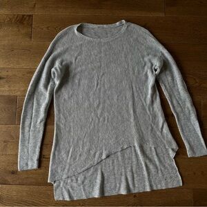 Eileen Fisher Merino Wool Alpaca Blend Gray Sweater Sz S